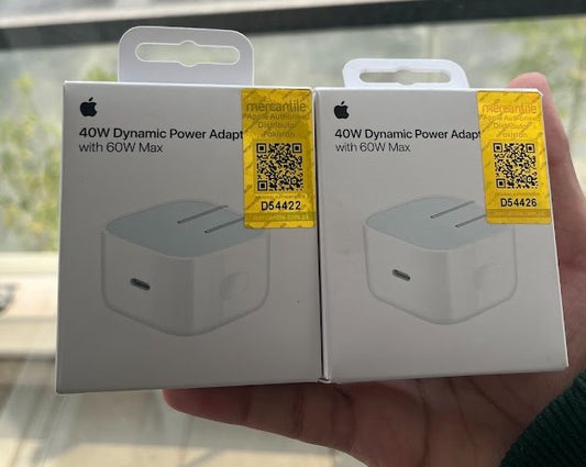 Apple 40 W Dynamic Power Adapter with 60 W Max – Original Apple Charger
