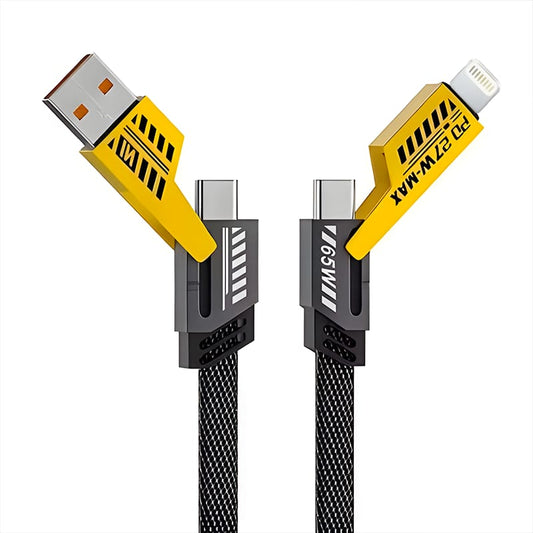 4-in-1 65W Transformer Cable – One Cable, Total Charging Power