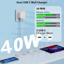 40W Fast Charging Adapter – Power Delivery & Quick Charge Support + FREE Braided Cable⚡